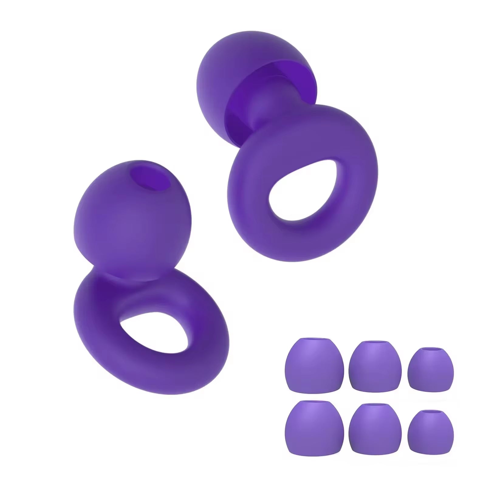 Silicone Earplugs for Swimming Sleep Noise Cancel Noise Reduction-Soundproof Reduce Disturbances -Quality Loop Earplugs