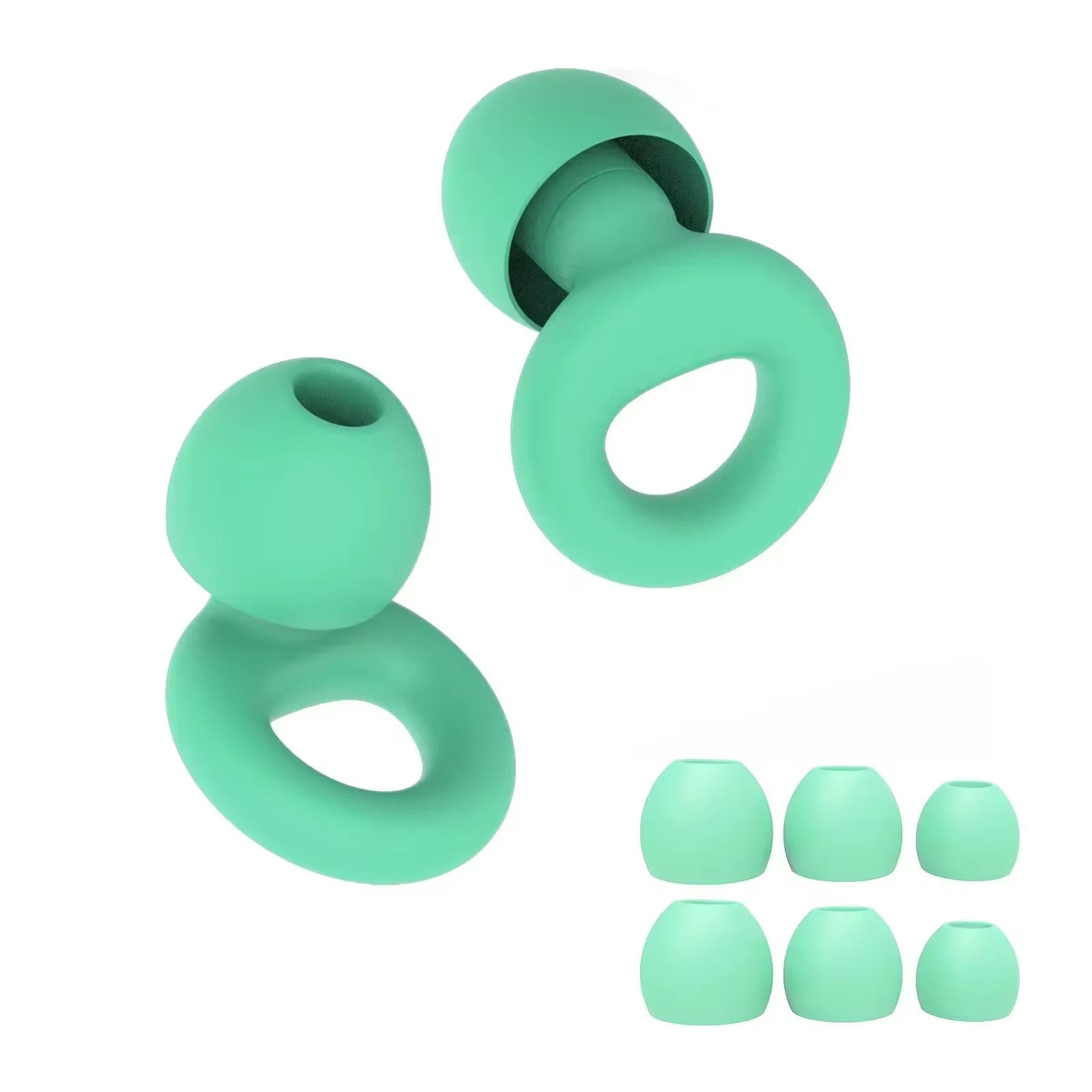 Silicone Earplugs for Swimming Sleep Noise Cancel Noise Reduction-Soundproof Reduce Disturbances -Quality Loop Earplugs